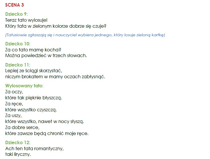 Historia Mamy I Taty Scenariusz Dzień Mamy i Taty - scenariusz przedstawienia z udziałem rodziców